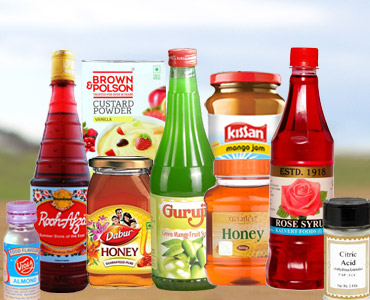 Indian Jams / Syrups / Honey / Essences / Jellies / Custard Powder / Pulp Supplier Italy